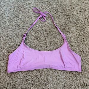 aerie Light Pink Halter Bikini Bralette Top